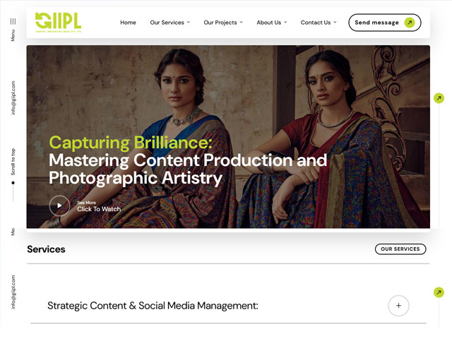 Graphic Innovators India Pvt Ltd website preview