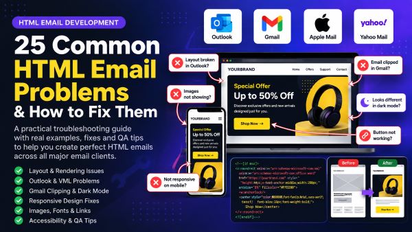 HTML Email Development: 25 Common Problems and How to Fix Them