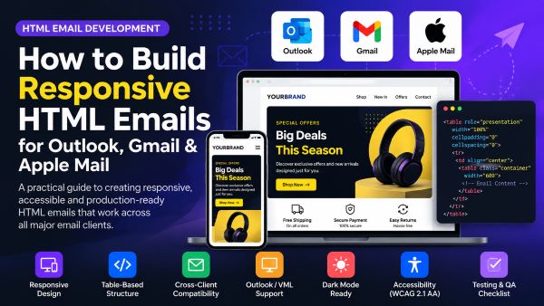 How to build responsive HTML emails for Outlook, Gmail and Apple Mail