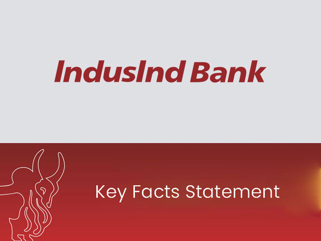 IndusInd Bank Key Facts Statement HTML form preview